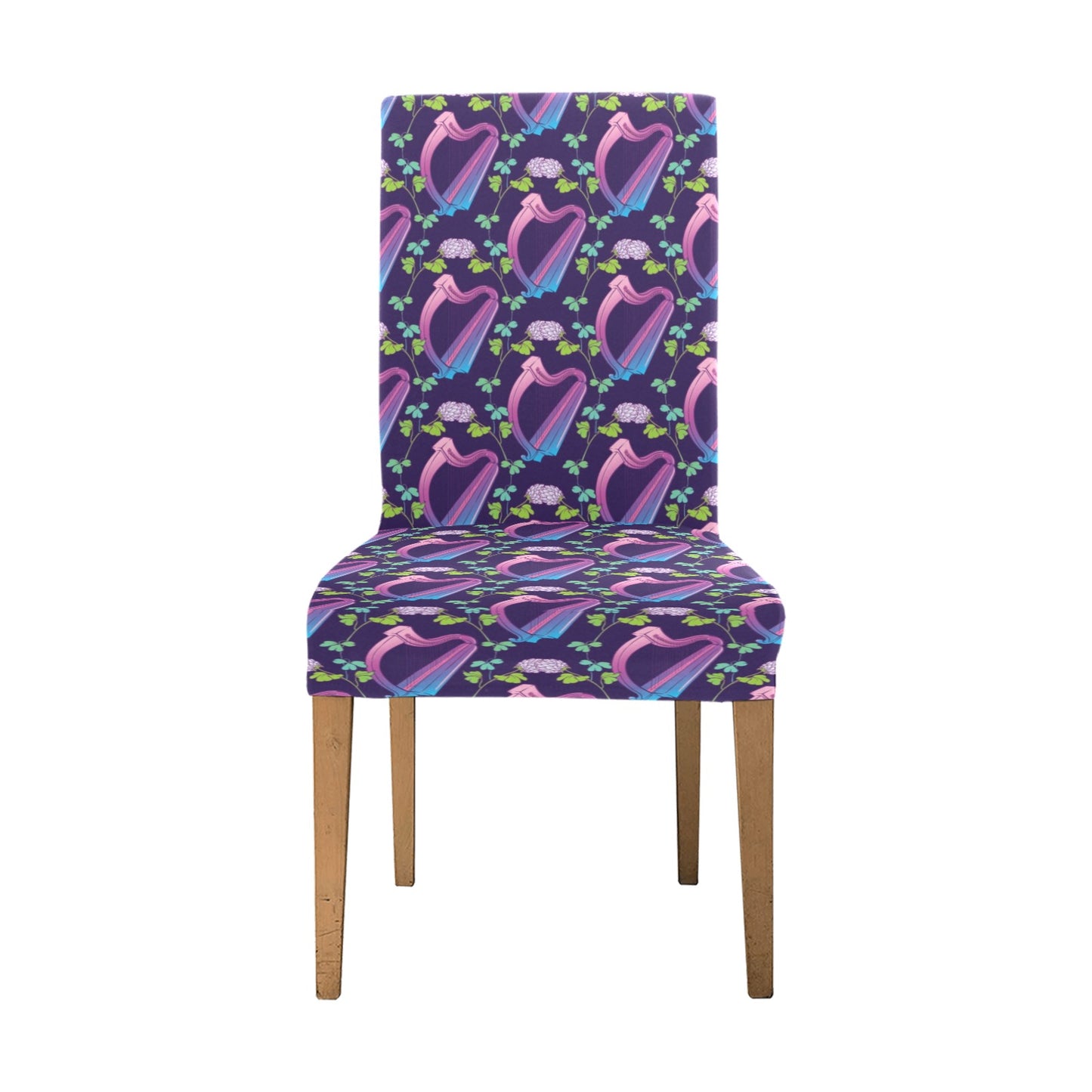 Harp Print Design LKS403 Dining Chair Slipcover