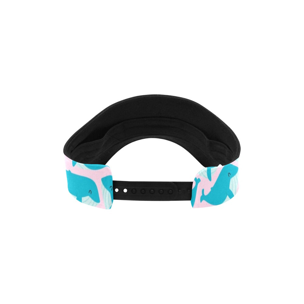 Whale Print Design LKS302 Unisex Sun Visor