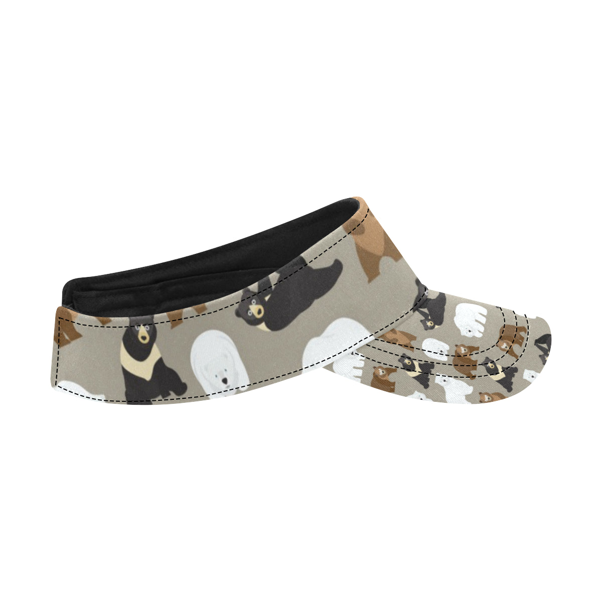 Bear Pattern Print Design BE03 Unisex Sun Visor