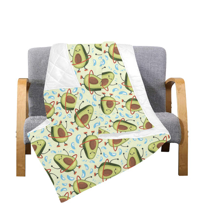 Avocado Pattern Print Design AC02 Premium Quilt