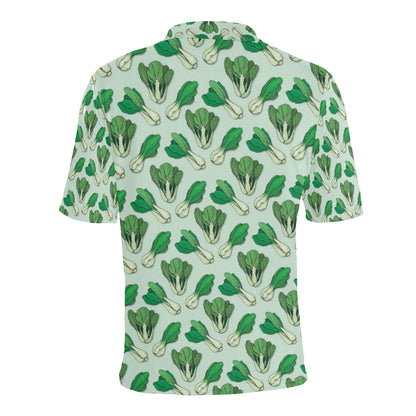 Bok Choy Pattern Print Design 01 Men Polo Shirt
