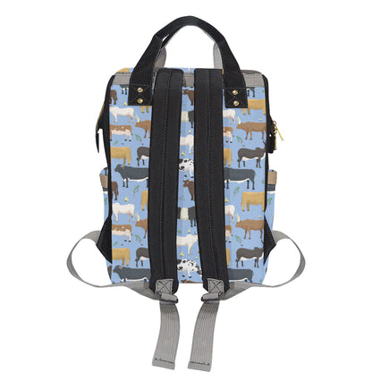 Cattle Pattern Print Design 02 Diaper Bag Backpack