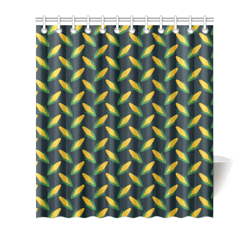 Corn Pattern Print Design 02 Shower Curtain