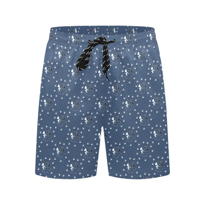 Scottish Terriers Print Design LKS307 Men's Swim Trunks Beach Shorts