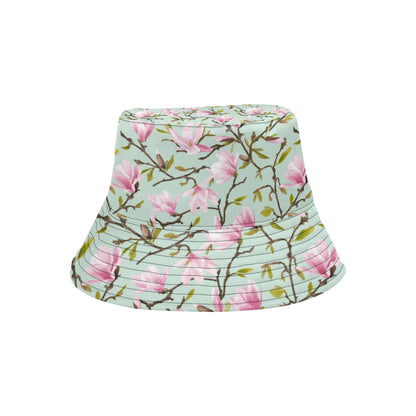 Magnolia Pattern Print Design MAG04 Unisex Bucket Hat