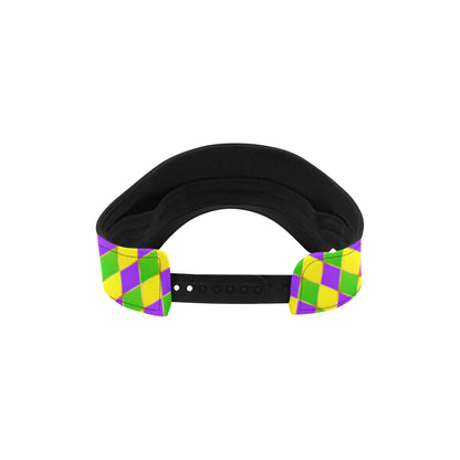 Mardi Gras Pattern Print Design 01 Unisex Sun Visor