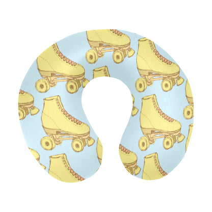 Roller skate Pattern Print Design A03 U-Shaped Travel Neck Pillow