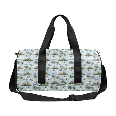 Aloha Hawaii island Design Themed Print Travel Duffel Bags