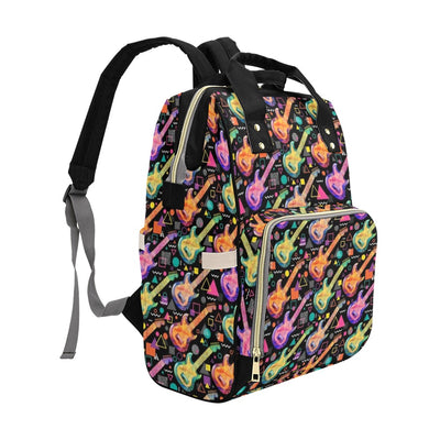 Electric Guitar Print Design LKS403 Diaper Bag Backpack