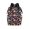 Firework Print Design LKS305 Diaper Bag Backpack