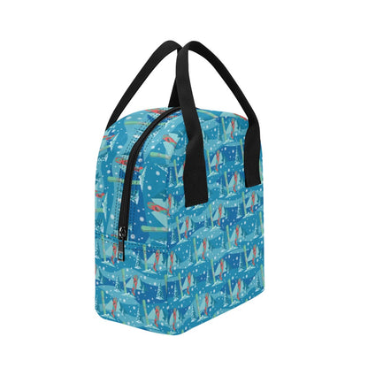 Snowboard Print Design LKS301 Insulated Lunch Bag