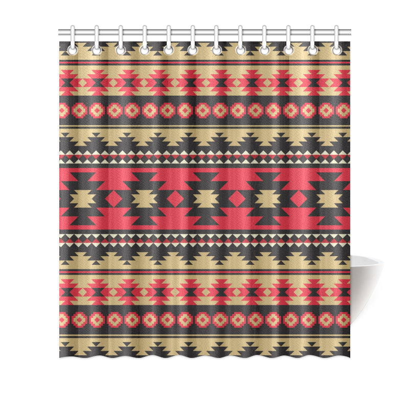 Navajo Pattern Print Design A04 Shower Curtain