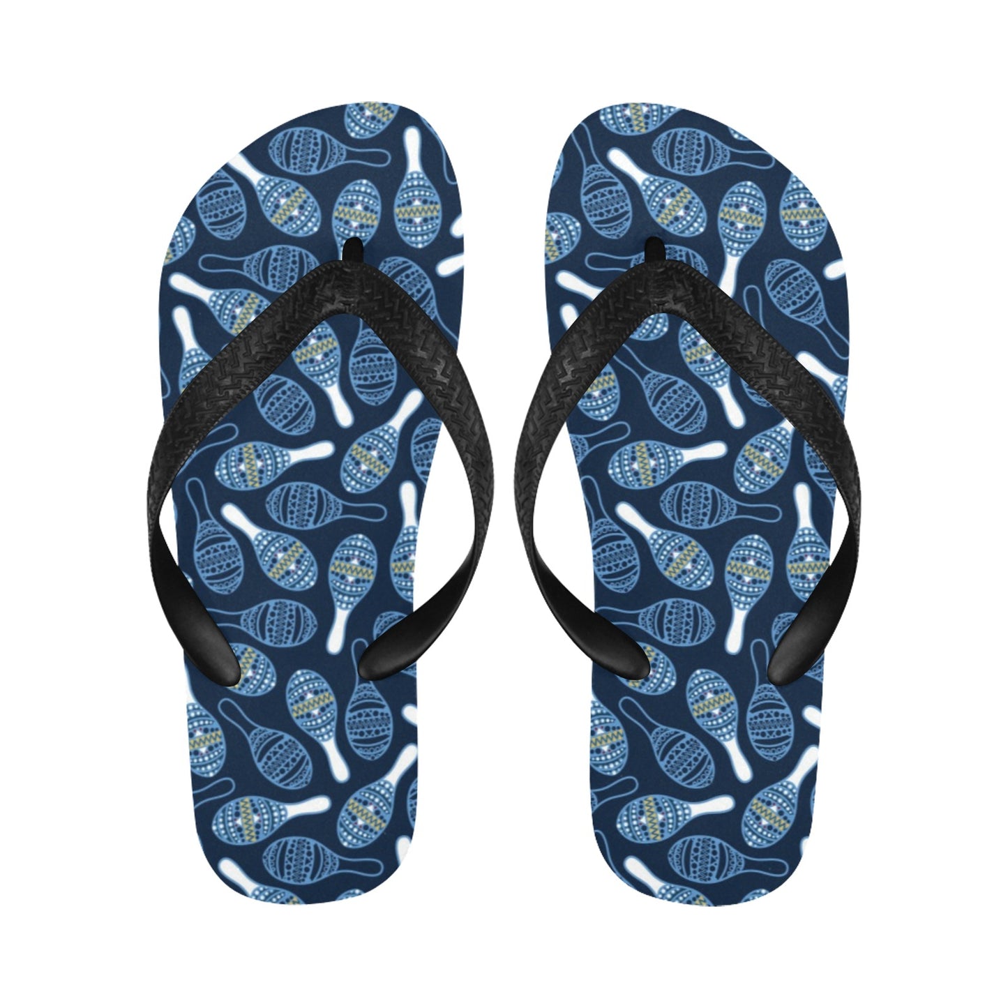 Maracas Print Design LKS401 Flip Flops