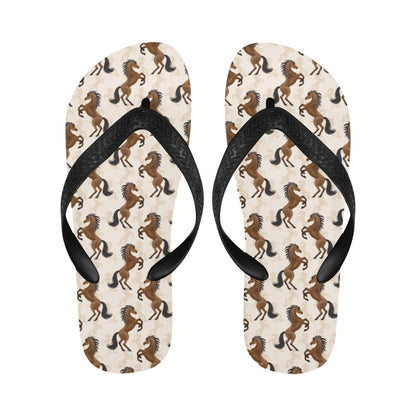 Horse Print Design LKS308 Flip Flops