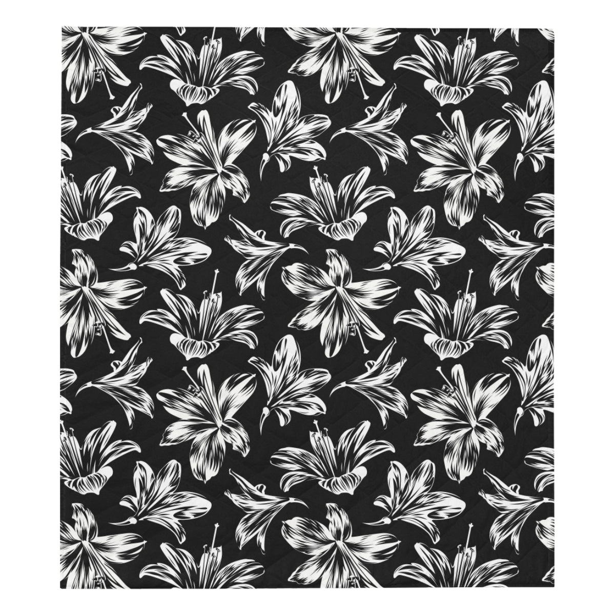 Amaryllis Pattern Print Design AL04 Premium Quilt