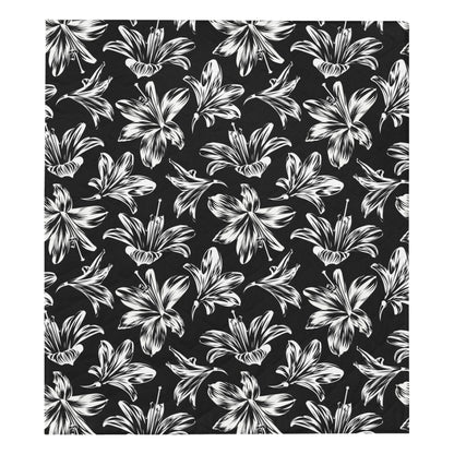 Amaryllis Pattern Print Design AL04 Premium Quilt