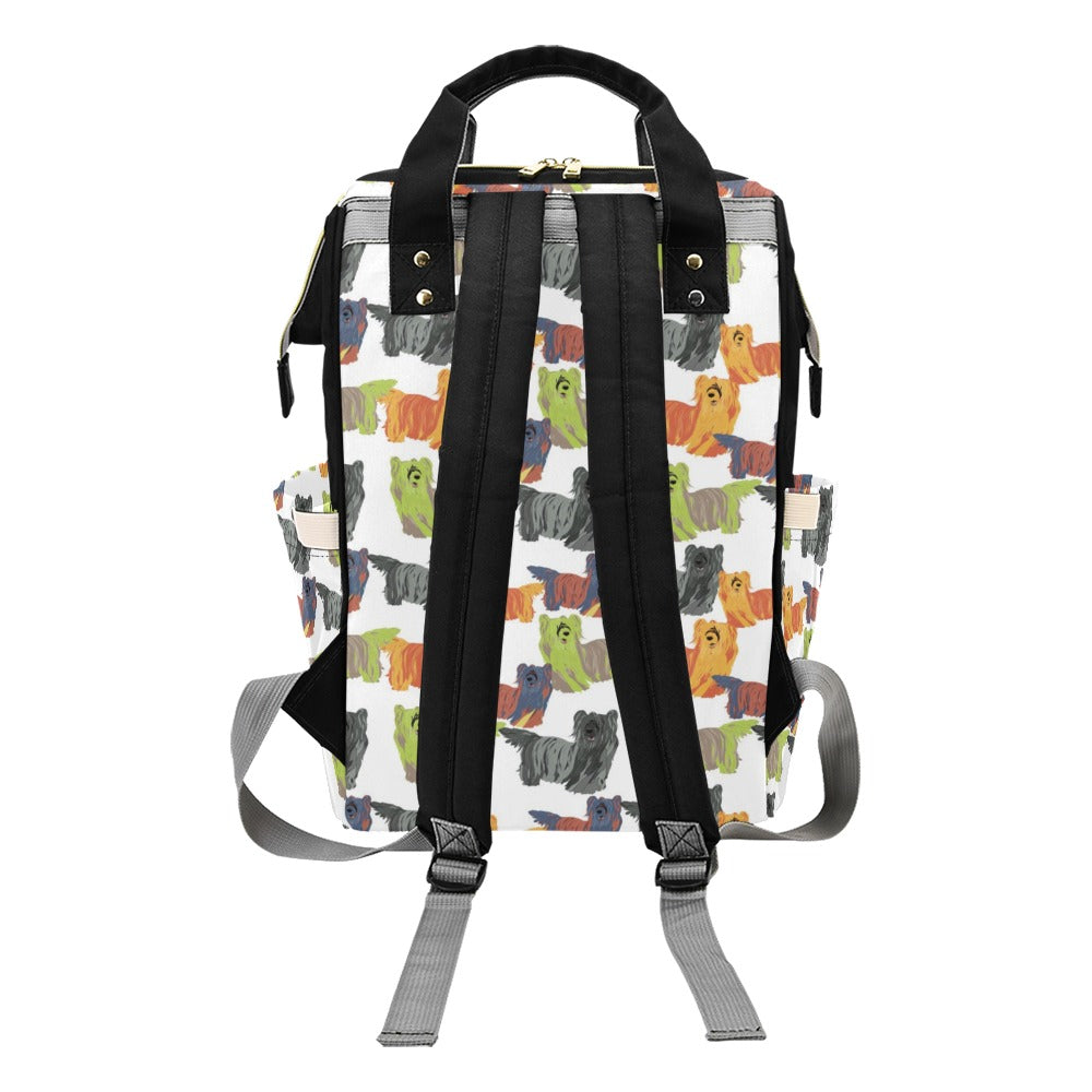 Skye Terriers Print Design LKS301 Diaper Bag Backpack