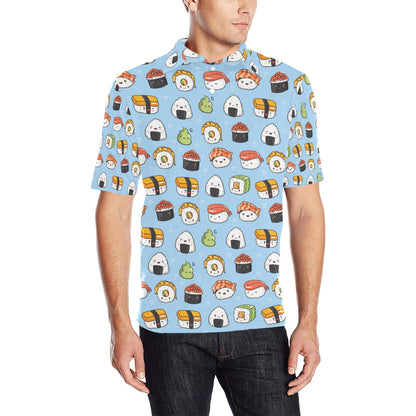 Sushi Print Design LKS303 Men Polo Shirt