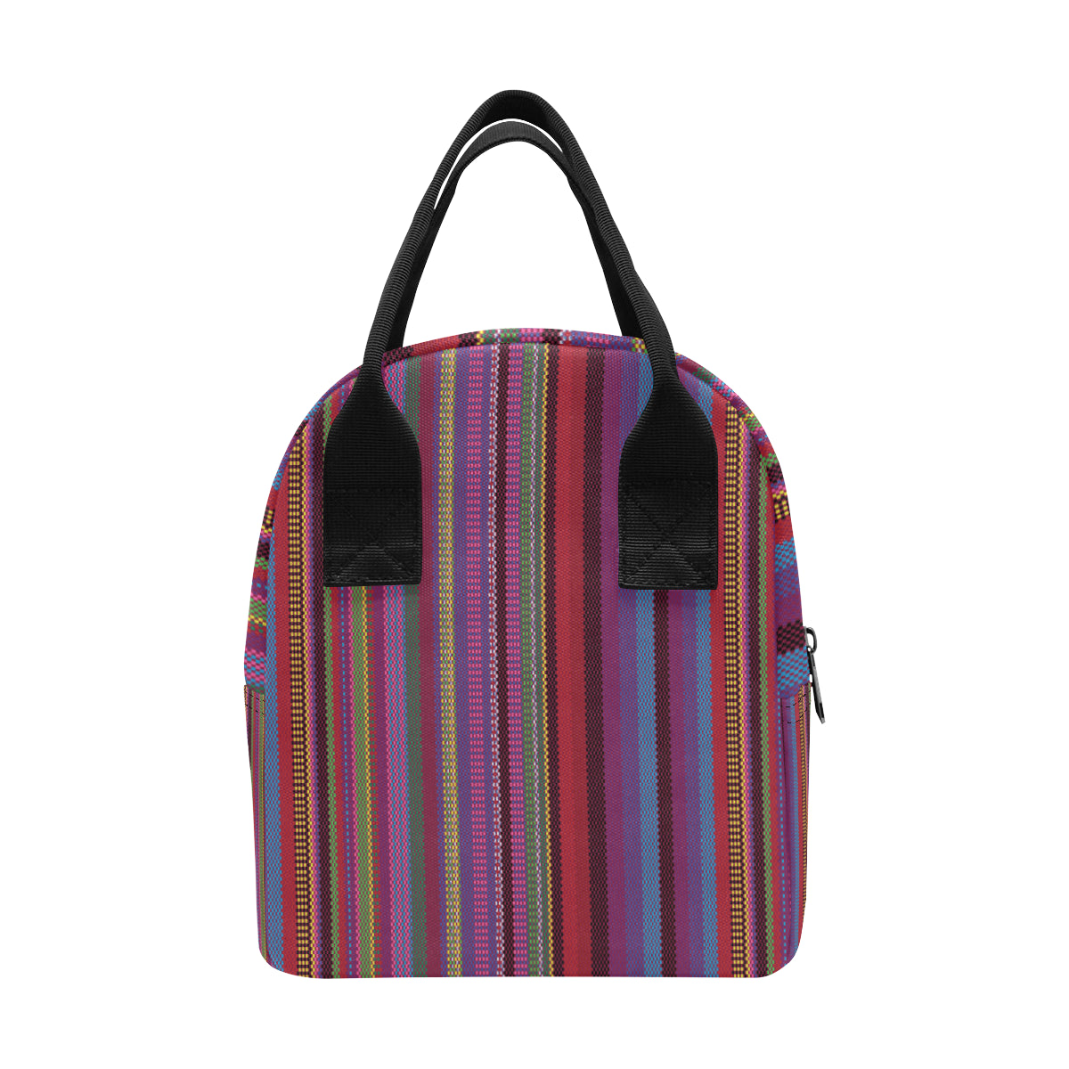 Serape Stripe Print Insulated Lunch Bag