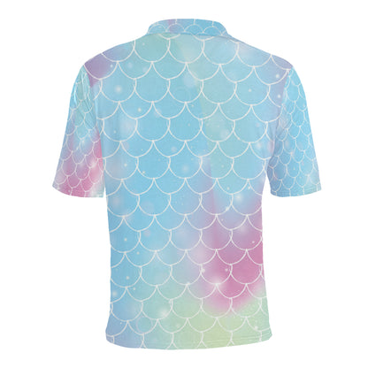 Rainbow Pattern Print Design A06 Men Polo Shirt