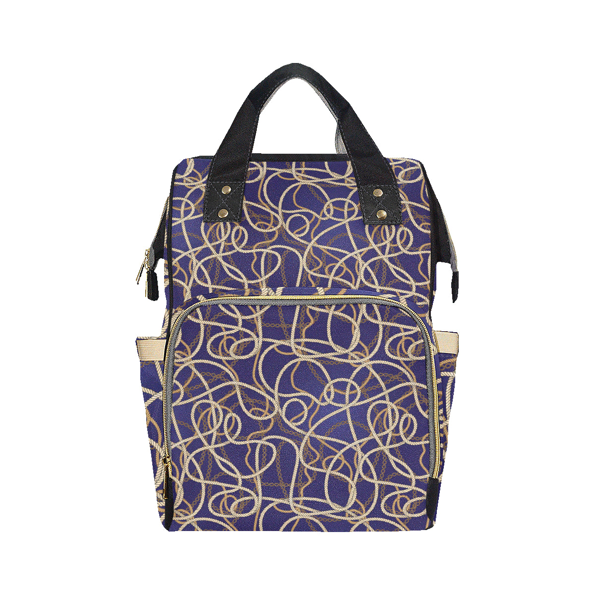 Rope Pattern Print Design A01 Diaper Bag Backpack