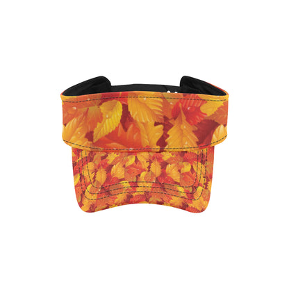 Elm Leave Autum Print Pattern Unisex Sun Visor