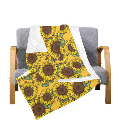 Sunflower Pattern Print Design SF04 Premium Quilt