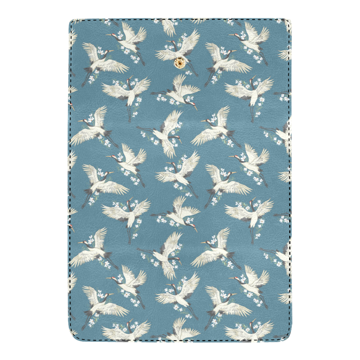 Crane Pattern Print Design 02 Women's Trifold Wallet