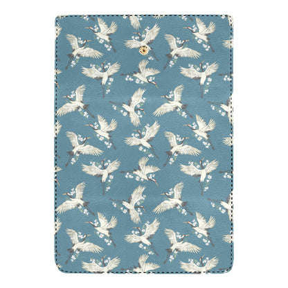 Crane Pattern Print Design 02 Women's Trifold Wallet
