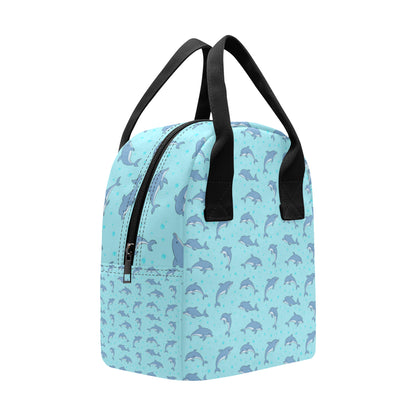 Dolphin Baby Cute Print Pattern Insulated Lunch Bag