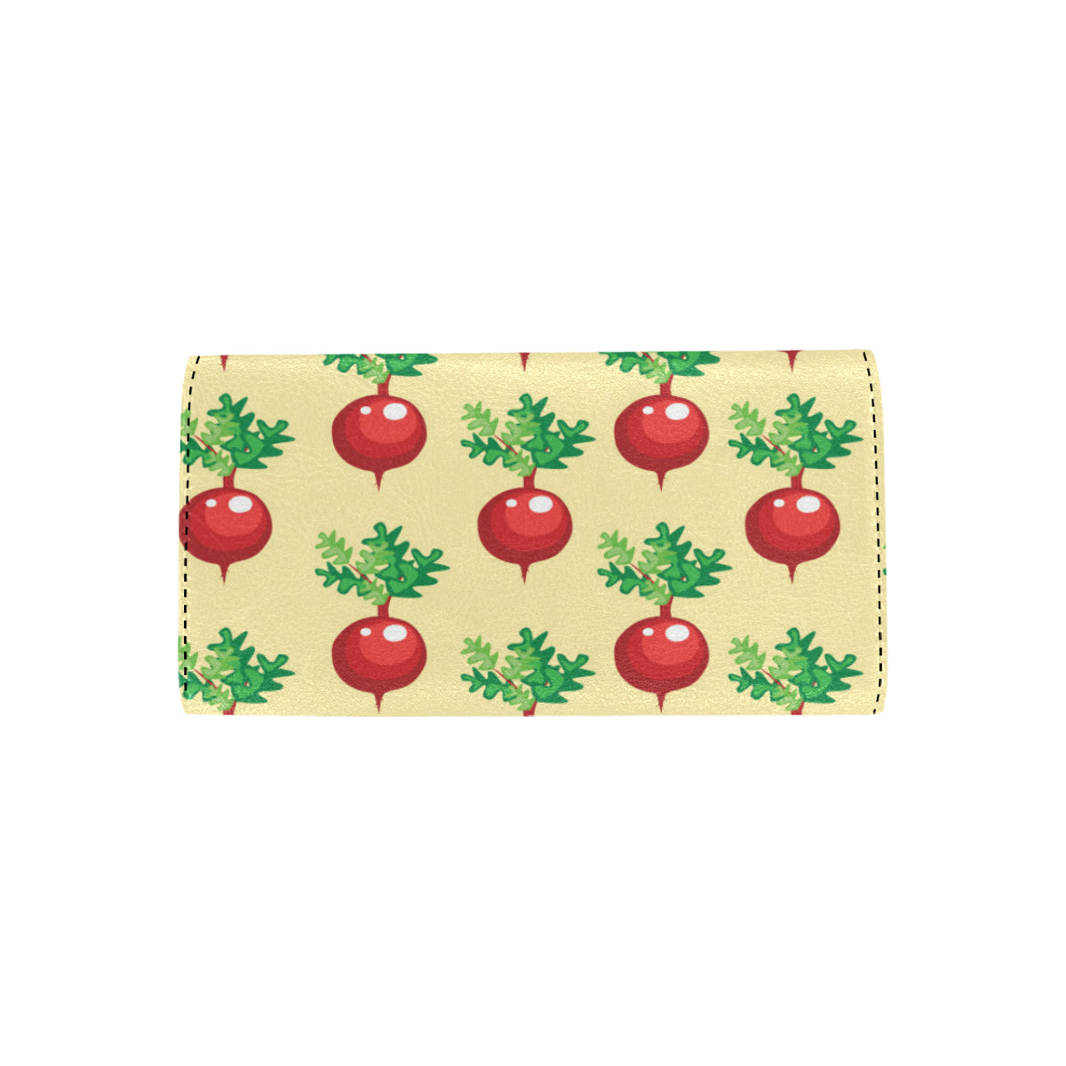 Radish Pattern Print Design A02 Women's Trifold Wallet