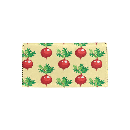 Radish Pattern Print Design A02 Women's Trifold Wallet