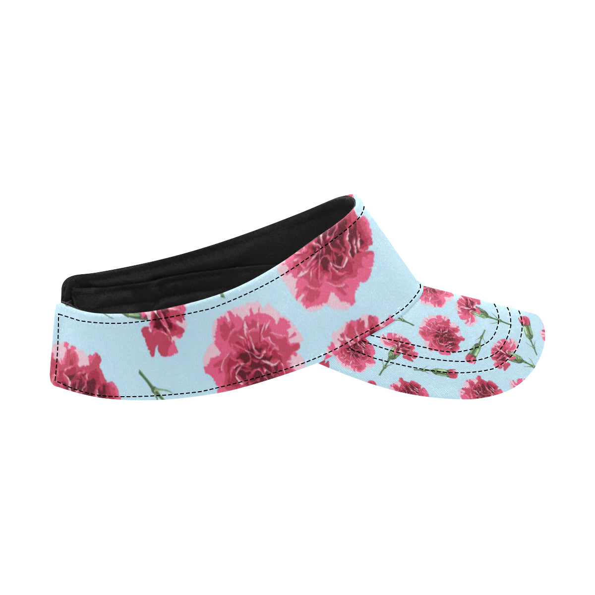 Carnations Pattern Print Design CN01 Unisex Sun Visor