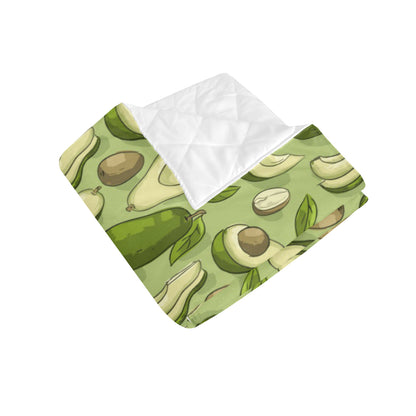 Avocado Pattern Print Design AC03 Premium Quilt