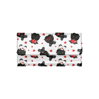 Affenpinscher Pattern Print Design 01 Women's Trifold Wallet