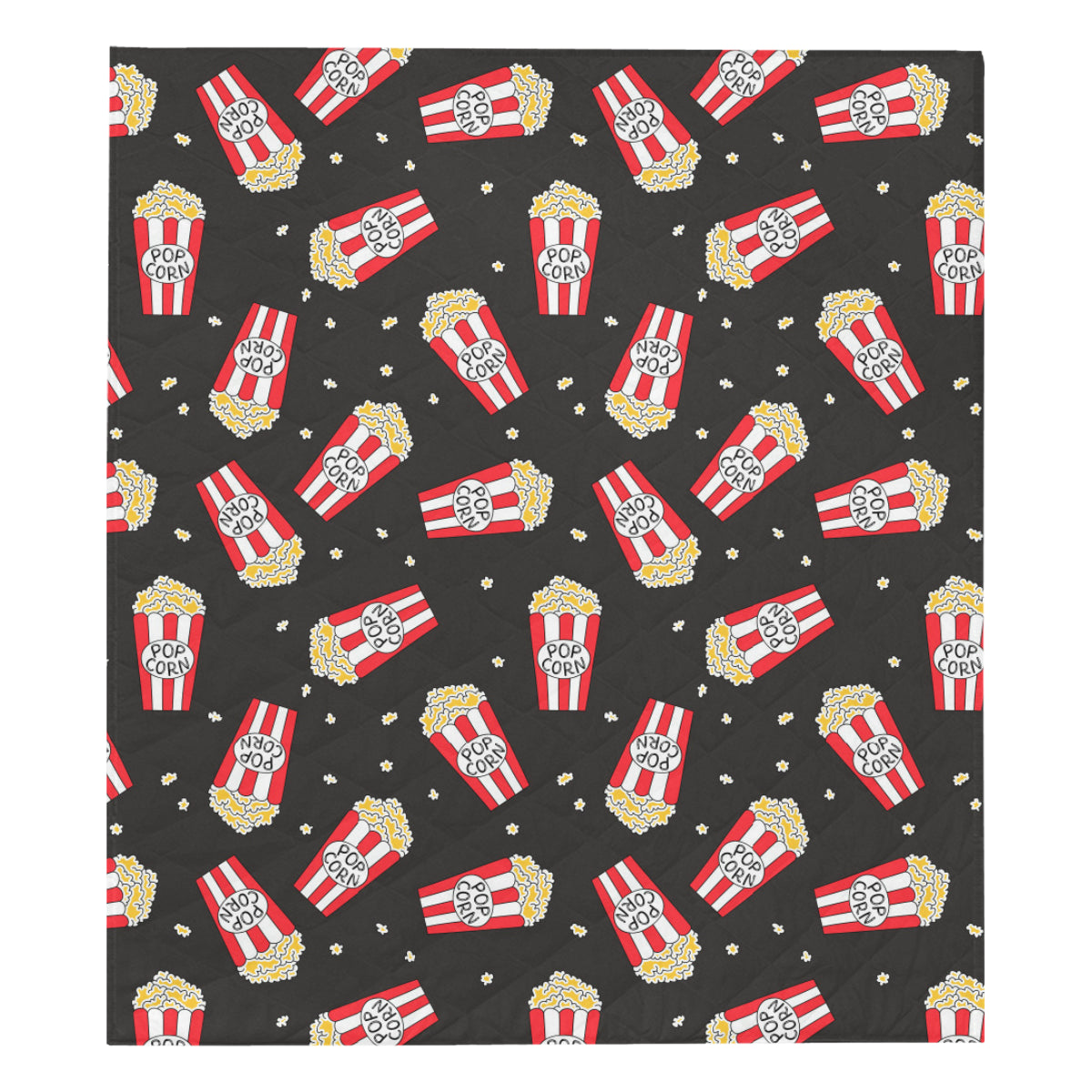 Popcorn Pattern Print Design A01 Premium Quilt