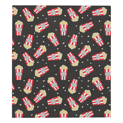 Popcorn Pattern Print Design A01 Premium Quilt