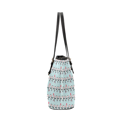 Penguin Sking Design Leather Tote Bag