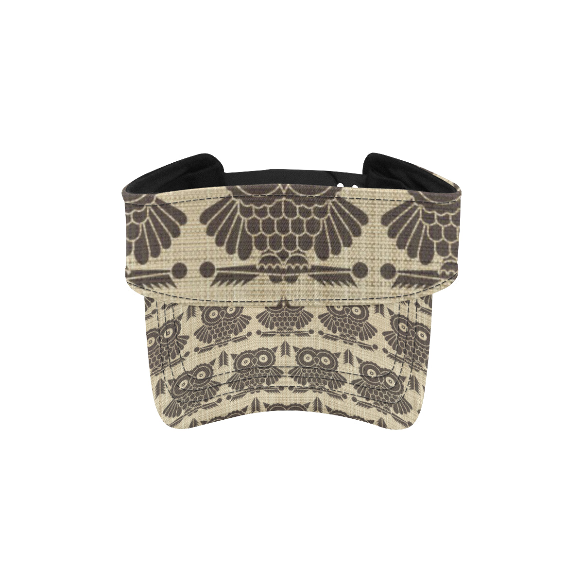 Owl Pattern Print Design A01 Unisex Sun Visor