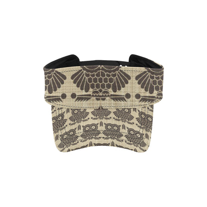 Owl Pattern Print Design A01 Unisex Sun Visor