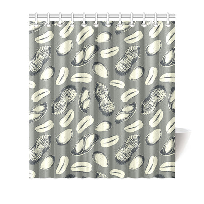 Peanut Pattern Print Design A01 Shower Curtain
