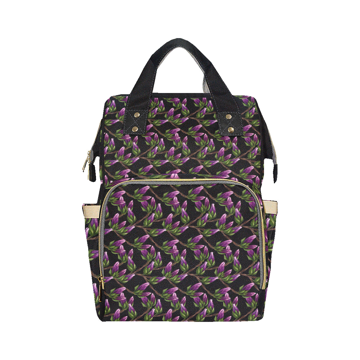 Magnolia Pattern Print Design MAG010 Diaper Bag Backpack