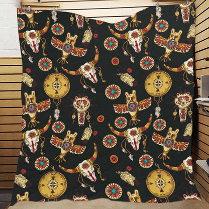 Native American Symbol Pattern Premium Quilt