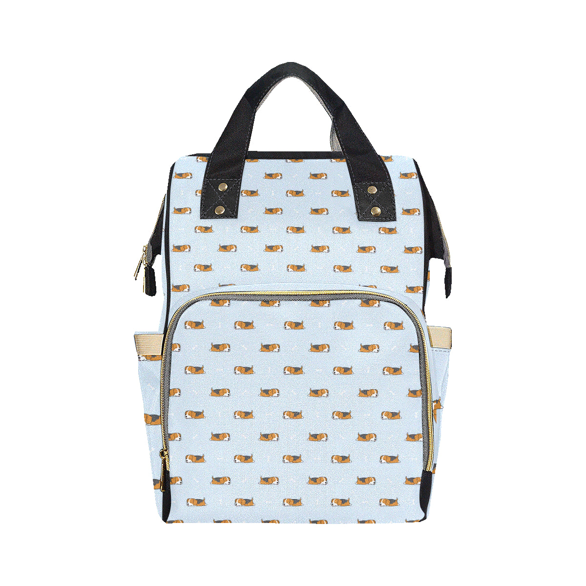 Beagle Pattern Print Design 06 Diaper Bag Backpack