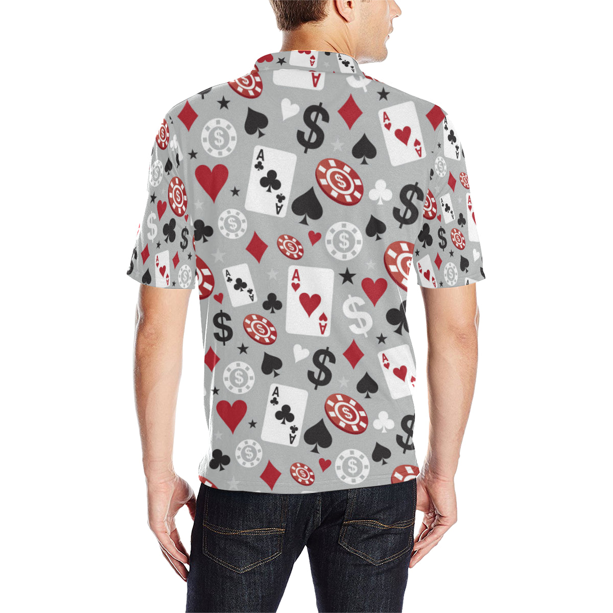 Casino Pattern Print Design 01 Men Polo Shirt