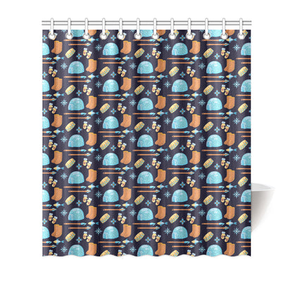 Eskimo Pattern Print Design 02 Shower Curtain