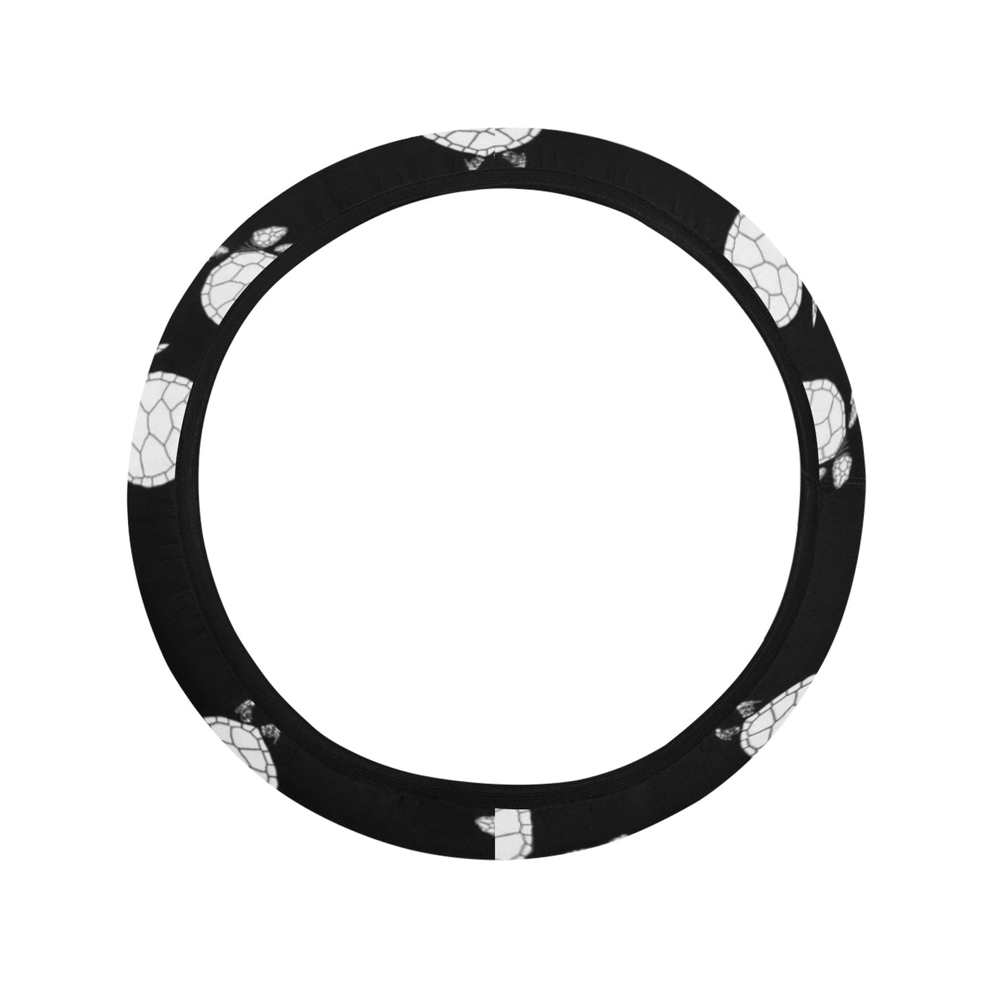 Sea Turtle Print Design LKS303 Steering Wheel Cover with Elastic Edge