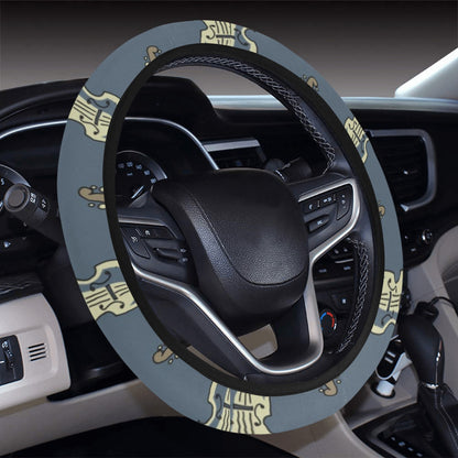 Violin Print Design LKS403 Steering Wheel Cover with Elastic Edge