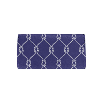 Rope Pattern Print Design A03 Women's Trifold Wallet
