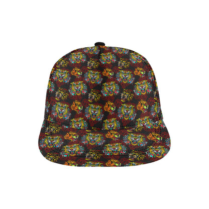 Tattoo Tiger Colorful Design Snapback Cap